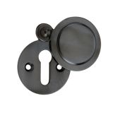 Standard Profile Round Covered Escutcheon, Dark Bronze