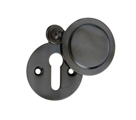 Standard Profile Round Covered Escutcheon, Dark Bronze