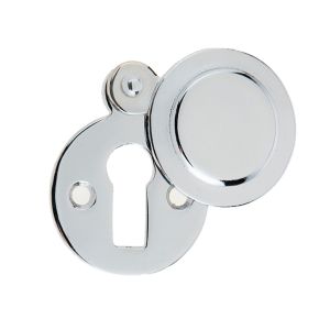 Standard Profile Round Covered Escutcheon, Polished Chrome