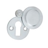 Standard Profile Round Covered Escutcheon, Satin Chrome