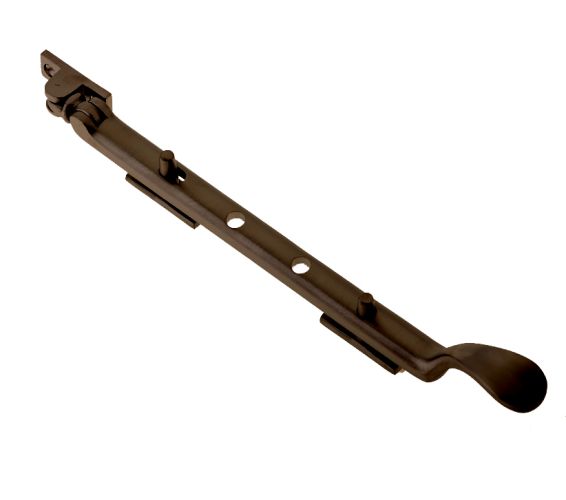 Heavy Casement Spoon End Window Stay (10″), Dark Bronze