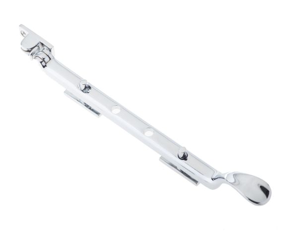 Heavy Casement Spoon End Window Stay (8″, 10″ Or 12″), Polished Chrome