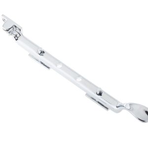Heavy Casement Spoon End Window Stay (8″, 10″ Or 12″), Polished Chrome