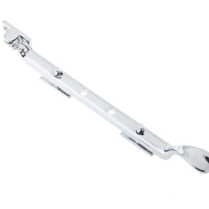 Heavy Casement Spoon End Window Stay (8″, 10″ Or 12″), Polished Chrome