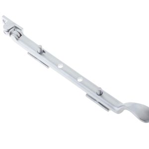 Heavy Casement Spoon End Window Stay (8″, 10″ Or 12″), Satin Chrome