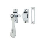 Hook And Mortice Casement Fastener, Polished Chrome