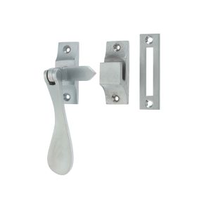 Hook And Mortice Casement Fastener, Satin Chrome