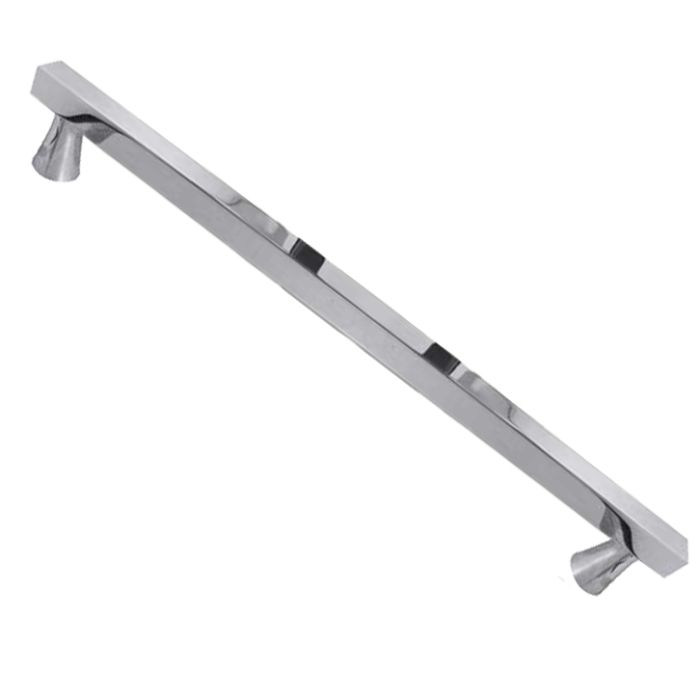 Kubus Pull Handle (300mm c/c), Polished Chrome