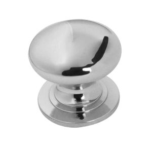 Cupboard Door Knobs (Various Sizes), Polished Chrome