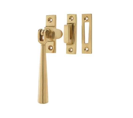 Julietta Casement Fastener, Polished Brass