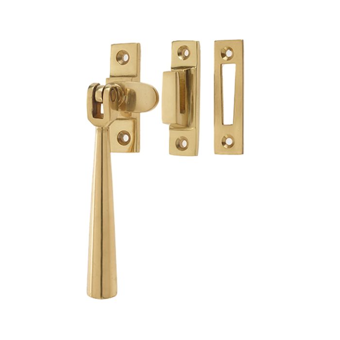 Julietta Casement Fastener, Polished Brass
