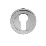 Euro Profile Escutcheon, Polished Chrome