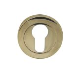 Euro Profile Escutcheon, PVD Stainless Brass
