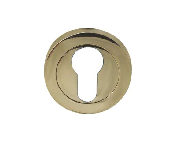 Euro Profile Escutcheon, PVD Stainless Brass