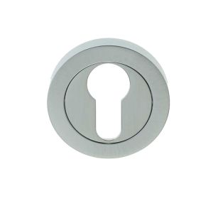 Euro Profile Escutcheon, Satin Chrome