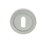 Standard Profile Escutcheon, Dual Finish Polished Chrome & Satin Chrome