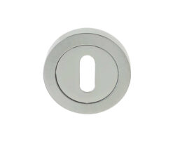 Standard Profile Escutcheon, Dual Finish Polished Chrome & Satin Chrome