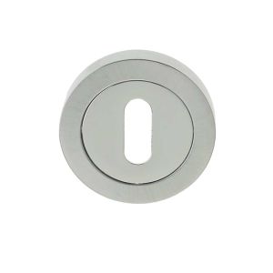 Standard Profile Escutcheon, Dual Finish Polished Chrome & Satin Chrome