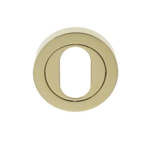Oval Profile Escutcheon, PVD Stainless Brass
