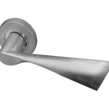 Twirl Door Handles On Round Rose