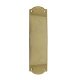 Raised Shaped Fingerplate (305mm x 75mm), Polished Brass