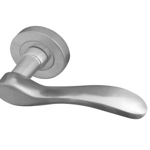 Turin Door Handles On Round Rose