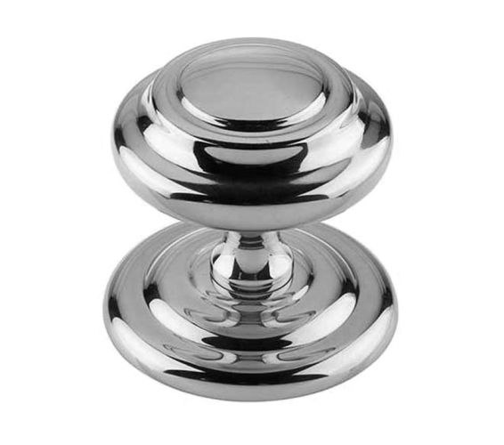 Sloane Centre Door Knob (102mm Diameter), Polished Chrome