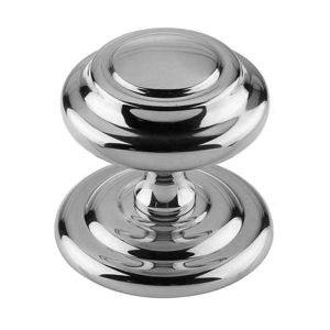 Sloane Centre Door Knob (102mm Diameter), Polished Chrome