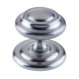 Sloane Centre Door Knob (102mm Diameter), Satin Chrome
