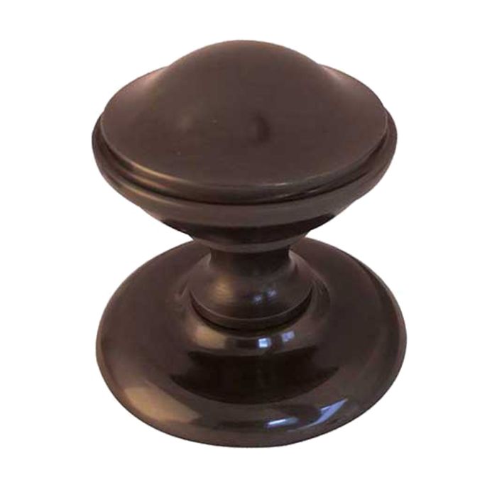 Centre Door Knob (66mm Diameter), Dark Bronze
