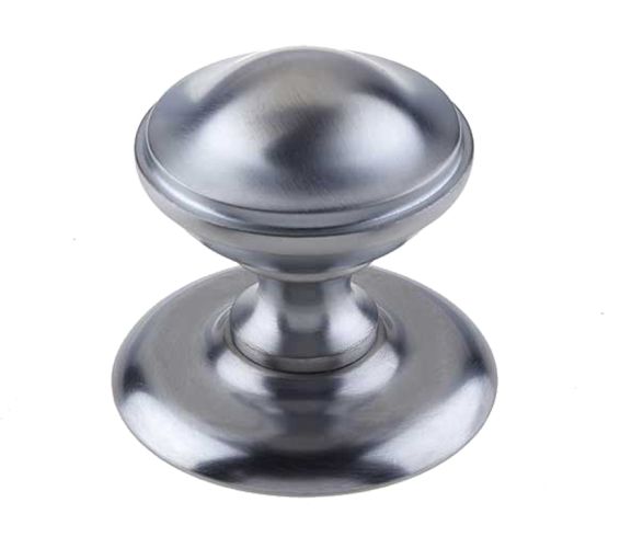Centre Door Knob (66mm Diameter), Satin Chrome