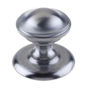 Centre Door Knob (66mm Diameter), Satin Chrome
