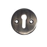 Standard Profile Escutcheon (40mm Diameter), Antique Brass