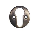 Euro Profile Escutcheon (40mm Diameter), Antique Brass