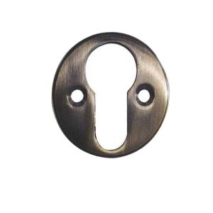 Euro Profile Escutcheon (40mm Diameter), Antique Brass
