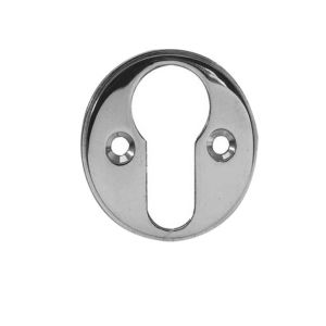Euro Profile Escutcheon (40mm Diameter), Polished Chrome