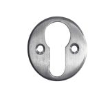 Euro Profile Escutcheon (40mm Diameter), Satin Chrome