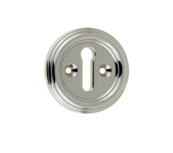 Parisian Standard Profile Escutcheon, Polished Nickel