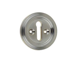Parisian Standard Profile Escutcheon, Satin Nickel