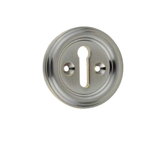 Parisian Standard Profile Escutcheon, Satin Nickel