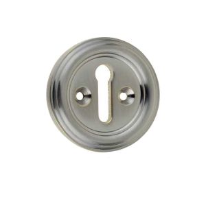 Parisian Standard Profile Escutcheon, Satin Nickel