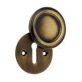 Parisian Covered Standard Profile Escutcheon, Antique Bronze