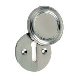 Parisian Covered Standard Profile Escutcheon, Satin Nickel