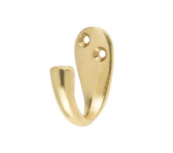 Robe Hook (44mm x 36mm), Polished Brass