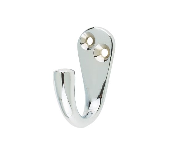 Robe Hook (44mm x 36mm), Polished Chrome