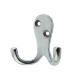 Double Robe Hook (53mm x 27mm), Satin Chrome