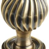 Parisian Clarisse Mortice Door Knob, Antique Bronze (sold in pairs)