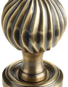 Parisian Clarisse Mortice Door Knob, Antique Bronze (sold in pairs)