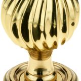 Parisian Clarisse Mortice Door Knob, Polished Brass (sold in pairs)