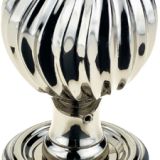Parisian Clarisse Mortice Door Knob, Polished Nickel (sold in pairs)